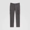 Wool Blend Knit Cargo Pants