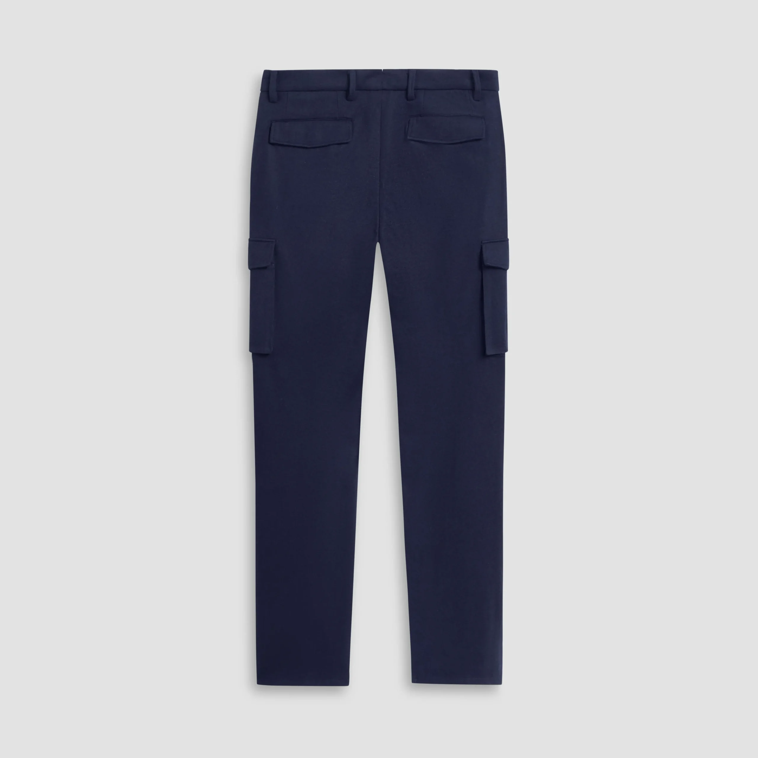 Wool Blend Knit Cargo Pants