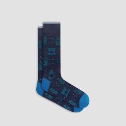 World Landmarks Mid-Calf Socks
