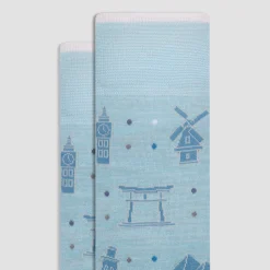 World Landmarks Mid-Calf Socks
